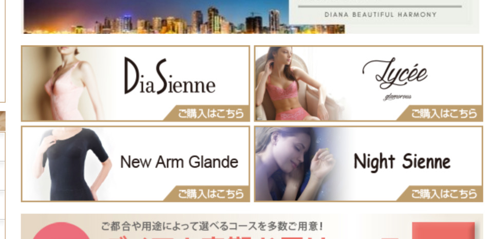ダイアナウェブショップ